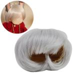 Yahoo! Yahoo!ショッピング(ヤフー ショッピング)Ob11ドールコスプレ小道具シルバーショートのドールウィッグドールヘア