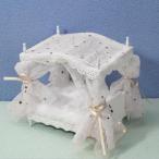 миниатюра кукольный дом Princess bed bed салон микро Land scape мебель оборудование орнамент белый 