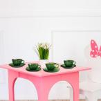  зеленый Mini cup 1:6 миниатюра чай комплект кукольный дом аксессуары 