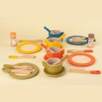 木製ティーセット早期教育玩具 DIY シーンアクセサリー写真小道具ごっこティーセットキッチン食器セットダイニングテーブル用