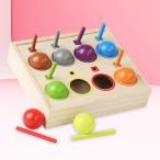 ショッピング教育玩具 レインボーソーティング球色のおもちゃソート番号教育玩具就学前学習おもちゃ、子供用