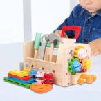 ショッピング教育玩具 ナットとボルトセット、モデル構築ツールキット旅行おもちゃ、木製幼児ツールセット教育玩具幼児ギフト用