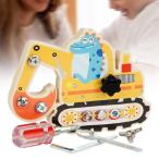 ショッピング教育玩具 木製ドライバー ビジーボード モンテッソーリ 教育玩具 子供用 ホリデーギフト ディガー