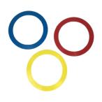 パフォーマンスジャグリングリング3個、リング、初心者ハンドジャグリングスキル、ハンドジャグリングリング、アクロバティックボードビルサークル