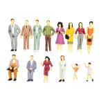 14個 ミニチュアフィギュア 小さな装飾品 コレクターアイテム ミニチュアシーンモデル 76mm