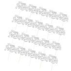 20 шт. ... новый год. Eve. знак. кекс. topa-diy. капкейк. pick. серебряный 