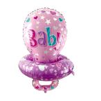 ホイル製 風船 バルーン おしゃぶり デザイン 赤ちゃんのシャワー 可愛い インテリア 全2色 - ピンク