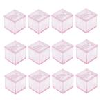 Yahoo! Yahoo!ショッピング(ヤフー ショッピング)約12個セット キャンディーボックス ギフトボックス 結婚式 ベビーシャワー パーティー ギフトの好意 3色選べる - クリアとピンク