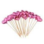  кекс topa- симпатичный Heart капкейк pick день рождения party свадьба DIY кекс оборудование орнамент примерно 20 штук много цвет можно выбрать - rose красный 