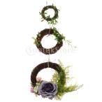 Perfeclan цветок колесо человеческий труд цветок искусственный цветок роза шелк. цветок лист дверь бракосочетание оборудование орнамент 