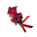 Yahoo! Yahoo!ショッピング(ヤフー ショッピング)かわいいカラーベリーラインストーン新郎ブライダルウェディングコサージュレッド