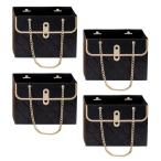 4 деталь букет box упаковка бумажная сумка день рождения аранжировка подарок черный 