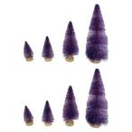 8x человеческий труд елка Mini Рождество оборудование орнамент свадьба для Рождество лиловый 