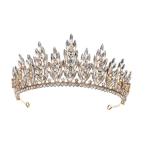  свадьба Tiara очарование подарок волосы зажим head одежда головная повязка день рождения p ром для девочки стиль A Gold 