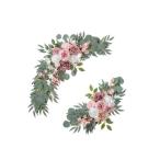  свадьба арка цветок 2 шт, свадьба через . оборудование орнамент, аранжировка цветов swag, церемония день рождения для искусственный цветок swag