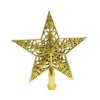 ショッピングホームスター スタークリスマスツリートッパー 装飾中空デザイン オフィス ホーム バー用ギフト ゴールド