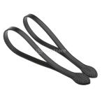 Yahoo! Yahoo!ショッピング(ヤフー ショッピング)ハンドバッグストラップのペア - レザーショルダーストラップ アクセサリー 60cm - ブラック