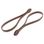 Yahoo! Yahoo!ショッピング(ヤフー ショッピング)ハンドバッグストラップのペア - レザーショルダーストラップ アクセサリー 60cm - 褐色