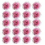 Yahoo! Yahoo!ショッピング(ヤフー ショッピング)約20個 人工シルク 牡丹花 造花 手作りアクセサリー 花芸用具 ホーム装飾 結婚式飾り 全9色 - ピンク, 説明したように