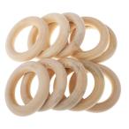 Yahoo! Yahoo!ショッピング(ヤフー ショッピング)木材製 DIYジュエリー リングタイプ ループリング 結婚式 パーティー 58mm 10個