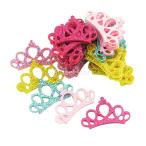 子ども髪飾り 可愛い 王冠 約30個入り ヘアクリップ