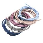 5本セット(各1m長さ) ゴムバンド 弾性ロープ クラフト用品 DIY材料 手作り ヘアアクセサリー 混合色