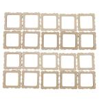 アクセサリー 木製 フォトフレームのデザイン スライス 約20個入り 壁掛け飾り