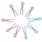 プラスチック製の縫製ボビンクリップ30本3色の糸スプールクリップ