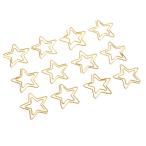 12個入り ペーパークリップ ブックマーククリップ 星型のデザイン 便利グズ 実用的 使いやすい 金属 オフィス用品