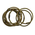 Yahoo! Yahoo!ショッピング(ヤフー ショッピング)リング スプリット コネクタ メタル 金属ヒンジ付き ブロンズ 10個入り