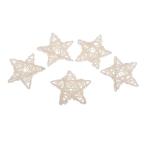  натуральный ротанг Wicca - Starbo -ru Рождество орнамент 7cm белый 5 листов 