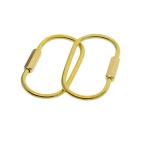 Yahoo! Yahoo!ショッピング(ヤフー ショッピング)ネジロック スクリューロック 真鍮 カラビナ キーチェーン リング 工芸品 耐久性 2個入