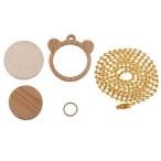  Bear head из дерева Cross стежок рама Mini вышивка обруч DIY подвеска ювелирные изделия 