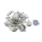 50 шт DIY брошь laperu безопасность булавка раунд blank накладка основа kaboshon задний серебряный 