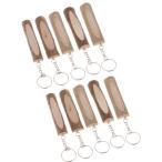 Yahoo! Yahoo!ショッピング(ヤフー ショッピング)天然木のチャームペンダントの素朴なキーチェーンキーホルダーC 10個入