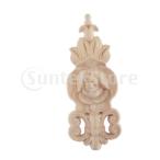 Yahoo! Yahoo!ショッピング(ヤフー ショッピング)Soildウッド彫刻アップリケ未塗装デ家具の装飾14×5.5センチ