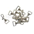 スイベルスナップ   キーホルダー   小型犬の鎖  キーリング金具    バッグ  アクセサリー 約10個入り