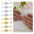 Yahoo! Yahoo!ショッピング(ヤフー ショッピング)8個の磁気ロッキングクラスプシルバーエクステンダーマグネットアクセサリーラウンドクロージャーブレスレットジュエリークラスプネックレスDIY