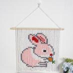 ボヘミアンDIYウッドビーズタペストリー手作り素材キット結婚式の寮の装飾ウサギ