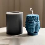 シリコンモールドブッダキャンドルモールドクリスマスラマダン装飾4面仏