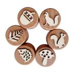  из дерева резина печать из дерева штамп Kids штамп искусство Project journal Planner для 