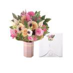  День матери подарок карта цветок букет pop up карта праздник для женщина .228x210mm rose 