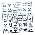  Halloween тыква лицо stencil 36 листов, Halloween fei Испания to stencil, девочка, мужчина, маска танцы для fei Испания to stencil 