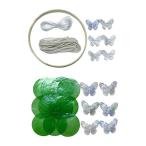 DIY ракушка Wind звонковое устройство комплект подвешивание ниже оборудование орнамент закрытый наружный сад украшение зеленый 