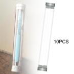 10 штук входит прозрачный авторучка подарочная коробка цилиндр камера пустой коллекция авторучка box крышка имеется пенал школа, офис, бизнес для 