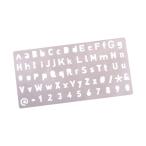  Planner штамп p бег для metal stencil .. шаблон серебряный нержавеющая сталь 
