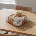  квадратное tray место хранения корзина плетеный tracer ведро g tray ручной вязки ручка имеется PP ротанг железный укрепление площадь практическое применение устойчивость место хранения целый . предназначенный стол счетчик . применение 