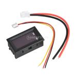 デジタル電圧電流計 DC 0-100V 10A パネル メーター LEDLEDディスプレイ 赤 高品質