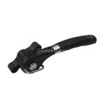 回転式 缶オープナー 安全操作 缶切り ステンレス 人間工学 滑り止め ハンドル 黒色