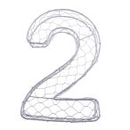 鉄線 フレーム 吊り下げ 植物ホルダー 多肉植物 プランター 数字型 9種類 フラワースタンド 屋外 インテリア  - 番号2